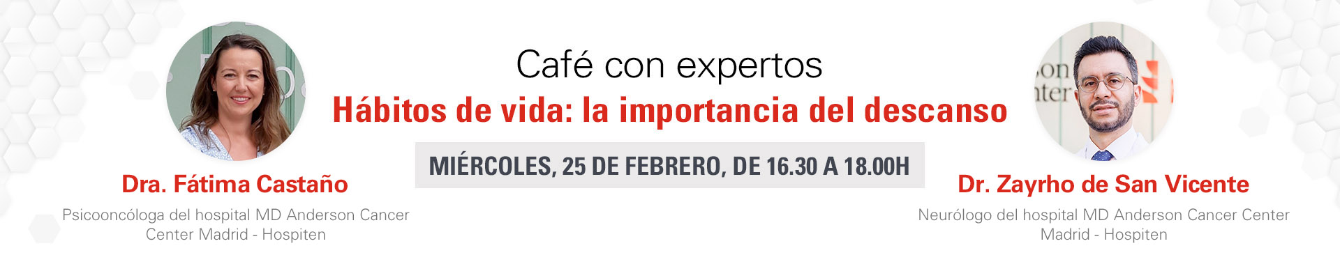 Café con expertos - Hábitos de vida: la importancia del descanso